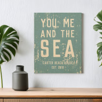 You, Me and the Sea | Custom Beach House Wood Wall Decor