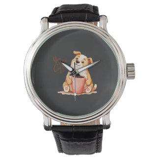 You & me Coffee - Cute Corgi & Cozy Brew Watch
