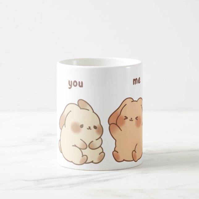 You & Me Cute Bunny Mug (Center)
