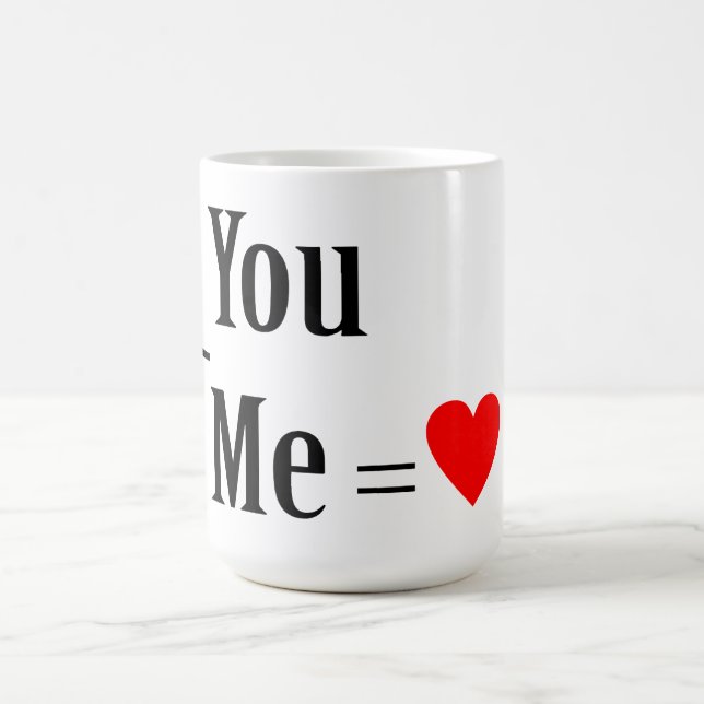 You+me=love Coffee Mug (Center)