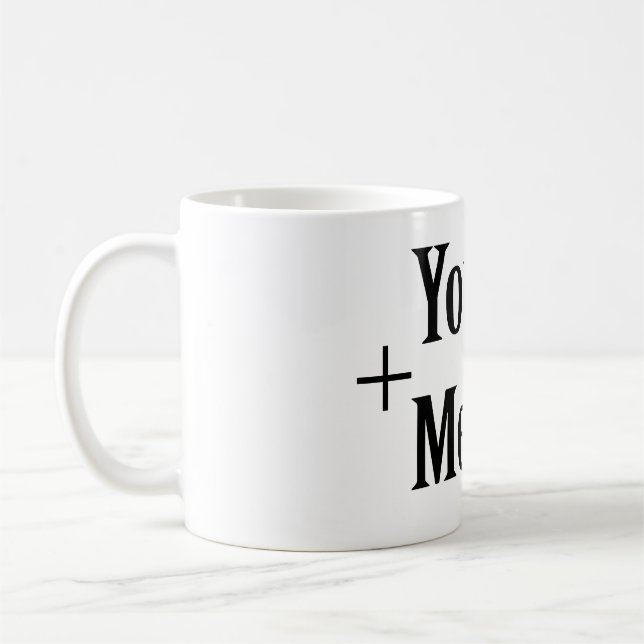 You + Me = Love Mug (Left)