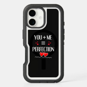 You + Me = Perfection - Cute Couple Design iPhone 16 Case