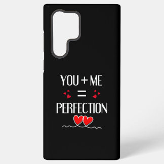 You + Me = Perfection - Cute Couple Design Samsung Galaxy S22 Ultra Case