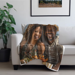 You &amp; Me | Personalized Couples Photo Fleece Blanket
