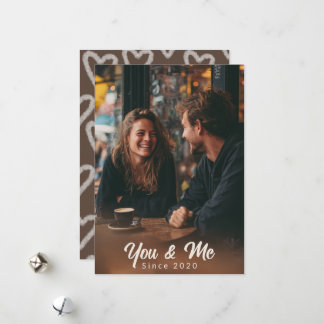 You & Me – Personalized Photo Valentine Card