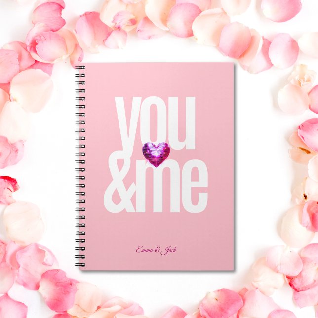 You & Me Personalized Pink Valentine's Day Notebook (You & Me Personalized Pink Valentine's Day Notebook)