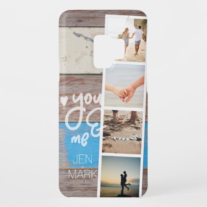 You &amp; Me. Photo Collage of Memories. Wood Panel. Case-Mate Samsung Galaxy S9 Case