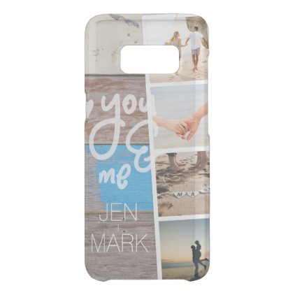 You &amp; Me. Photo Collage of Memories. Wood Panel. Uncommon Samsung Galaxy S8 Case