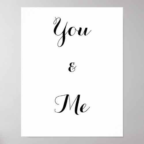 You  Me Poster