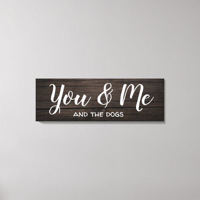 "You & Me" w/Personalization Canvas Print (Front)