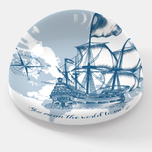 You Mean the World to Me Vintage Nautical Paperwei Paperweight