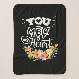 You Melt My Heart Sherpa Blanket