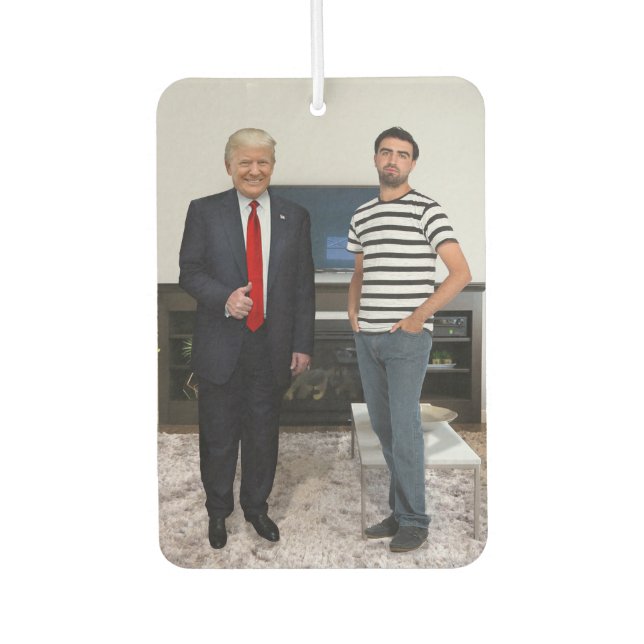 You Met President Donald Trump | Add Your Photo Air Freshener (Front)
