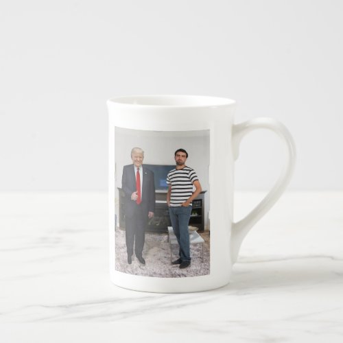 You Met President Donald Trump  Add Your Photo Bone China Mug