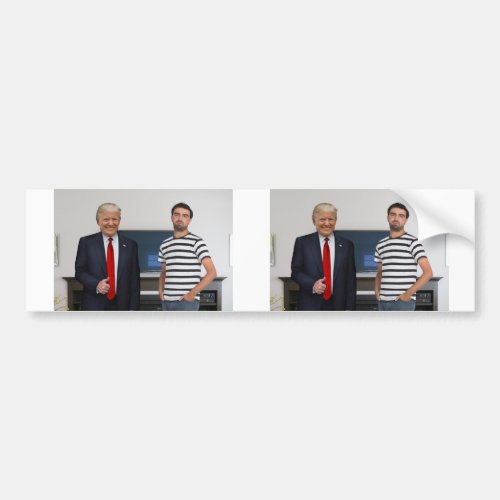 You Met President Donald Trump  Add Your Photo Bumper Sticker