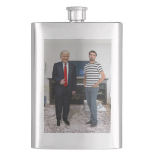 You Met President Donald Trump Add Your Photo Flask