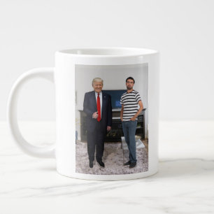 You Met President Donald Trump Add Your Photo Giant Coffee Mug