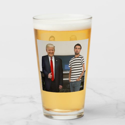 You Met President Donald Trump  Add Your Photo Glass