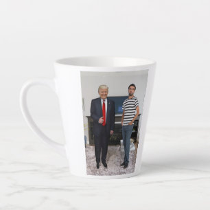 You Met President Donald Trump Add Your Photo Latte Mug