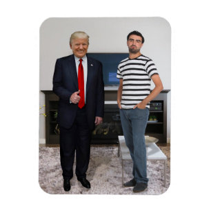 You Met President Donald Trump Add Your Photo Magnet