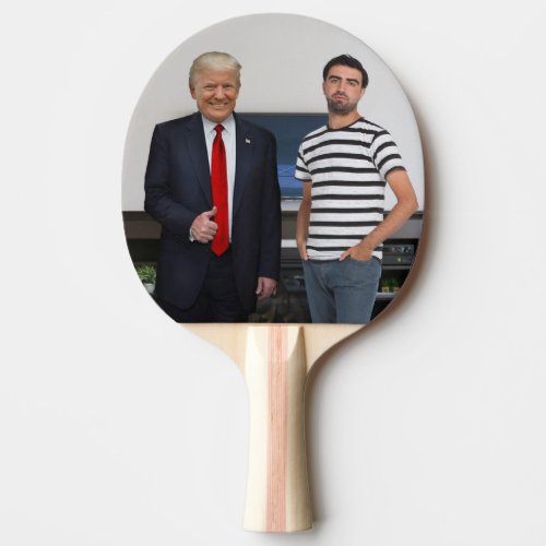 You Met President Donald Trump  Add Your Photo Ping Pong Paddle