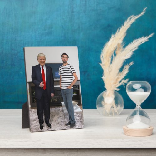 You Met President Donald Trump  Add Your Photo Plaque