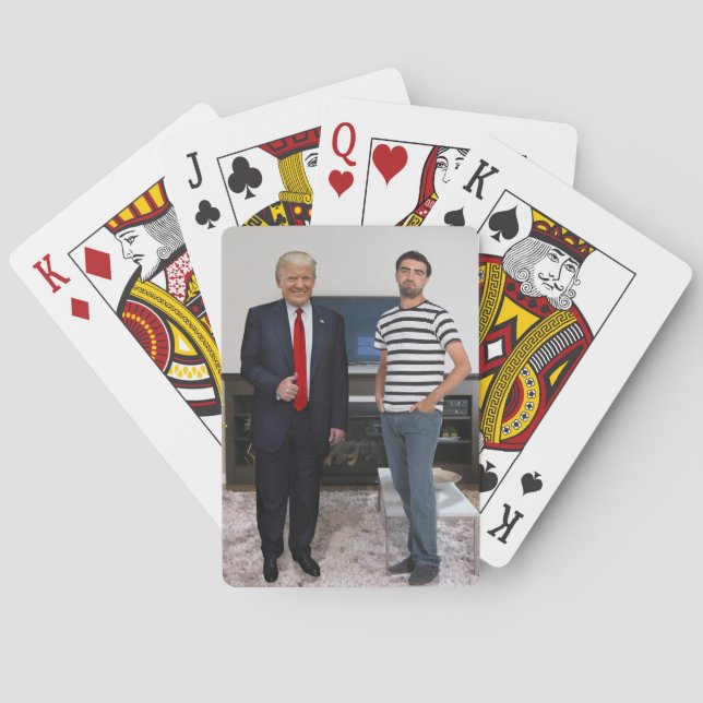 You Met President Donald Trump | Add Your Photo Poker Cards (Back)