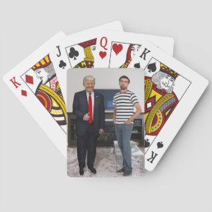 You Met President Donald Trump   Add Your Photo Poker Cards