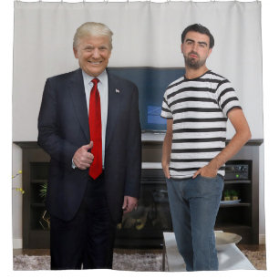 You Met President Donald Trump Add Your Photo Shower Curtain