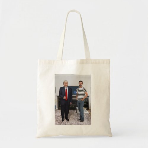 You Met President Donald Trump  Add Your Photo Tote Bag