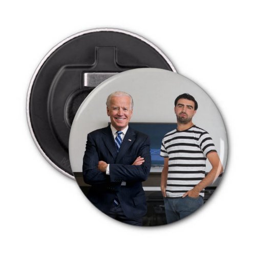 You Met President Joe Biden  Add Your Photo Bottle Opener