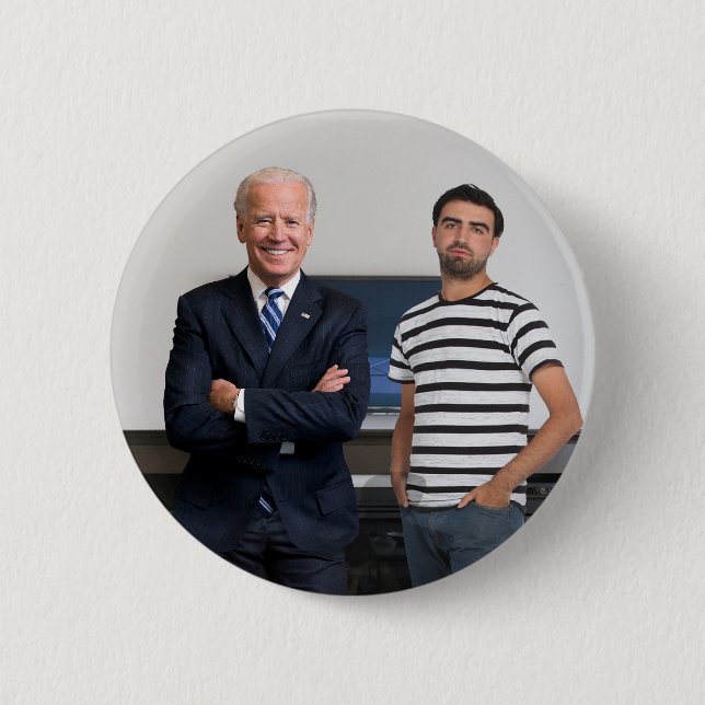 You Met President Joe Biden | Add Your Photo Button (Front)