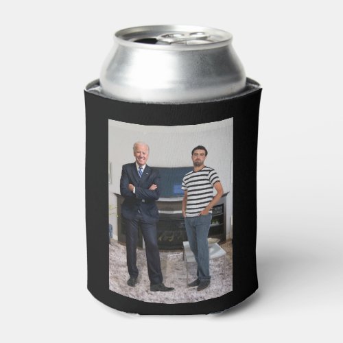 You Met President Joe Biden  Add Your Photo Can Cooler