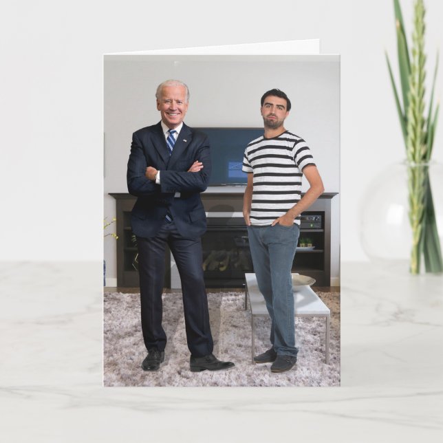 You Met President Joe Biden | Add Your Photo Card (Front)