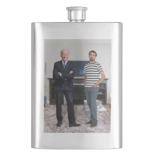 You Met President Joe Biden Add Your Photo Flask