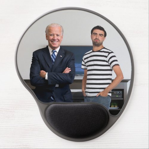 You Met President Joe Biden  Add Your Photo Gel Mouse Pad