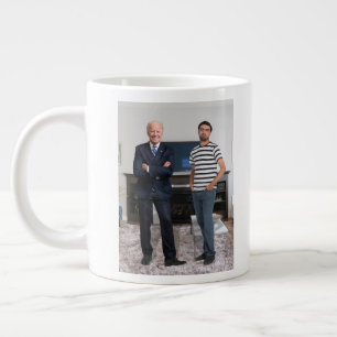 You Met President Joe Biden Add Your Photo Giant Coffee Mug