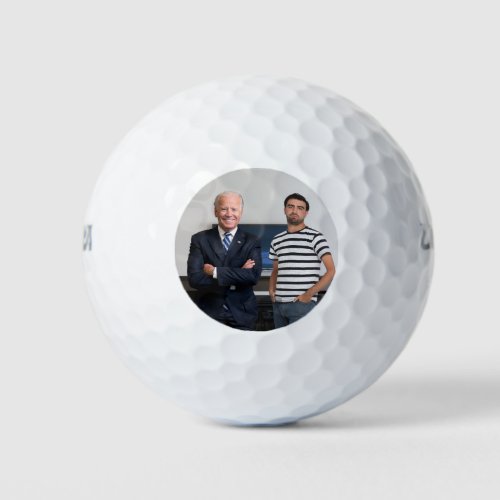 You Met President Joe Biden  Add Your Photo Golf Balls