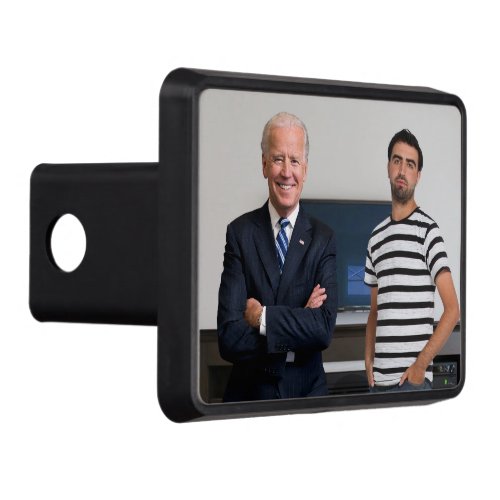 You Met President Joe Biden  Add Your Photo Hitch Cover