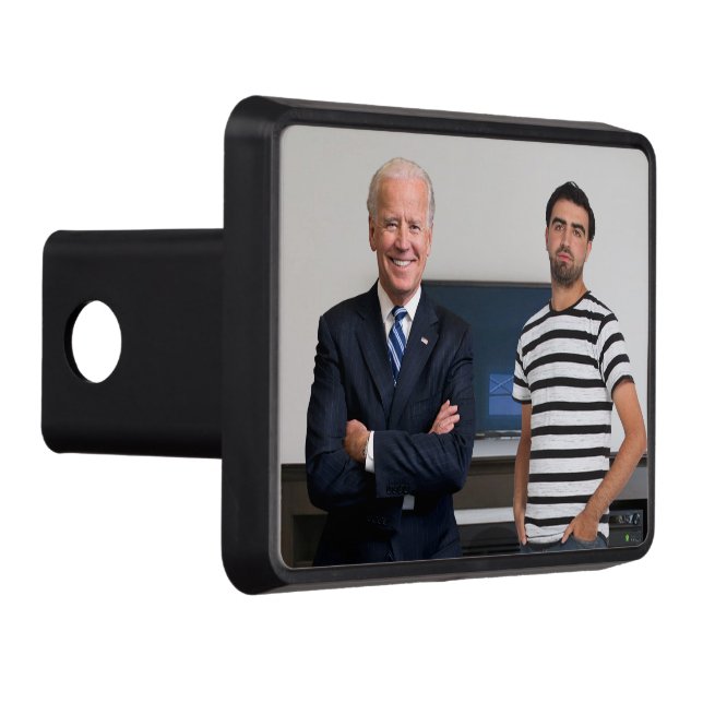 You Met President Joe Biden | Add Your Photo Hitch Cover (Right)