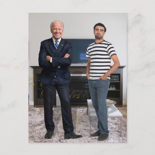 You Met President Joe Biden  Add Your Photo Holiday Postcard