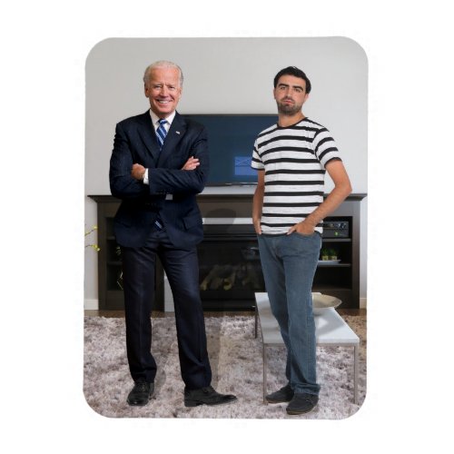 You Met President Joe Biden  Add Your Photo Magnet