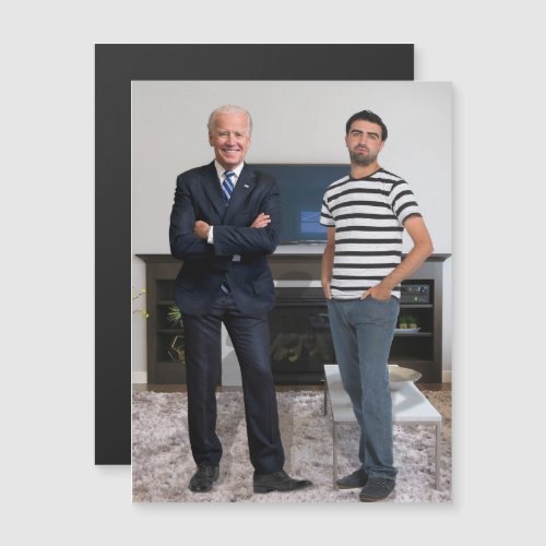 You Met President Joe Biden  Add Your Photo Magnetic Invitation