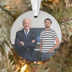 You Met President Joe Biden Add Your Photo Ornament