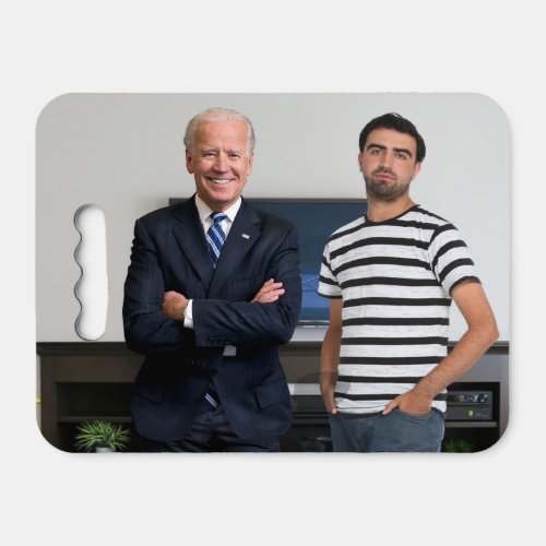 You Met President Joe Biden  Add Your Photo Seat Cushion