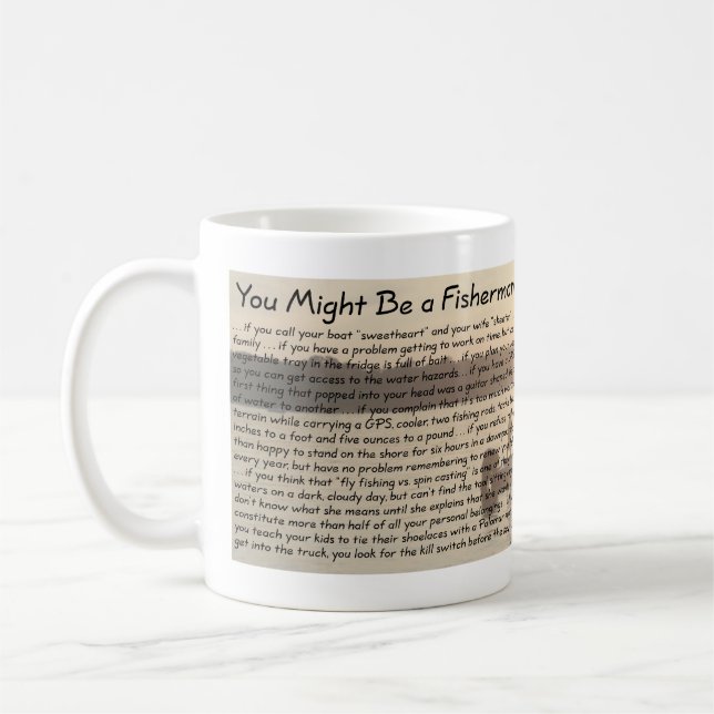 You Might Be a Fisherman Mug (Left)