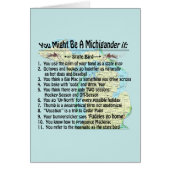 You Might Be A Michigander If: (Front)