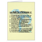 You Might Be A Michigander if: (Front)