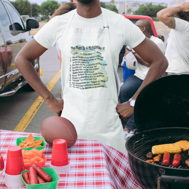 You Might Be A Michigander If: Adult Apron (Creator Uploaded)