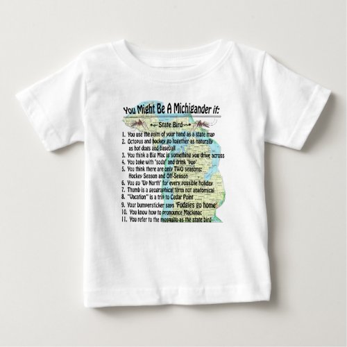 You Might Be A Michigander If Baby T_Shirt